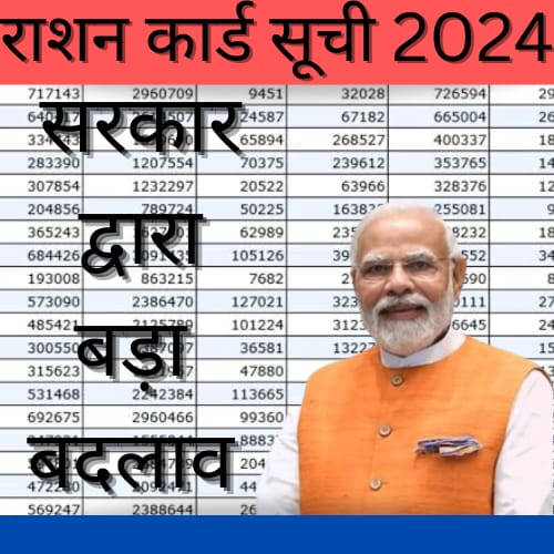 राशन कार्ड ग्रामीण सूची 2024